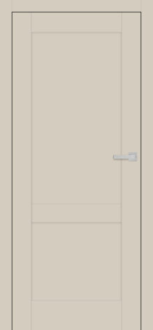 Drzwi ramiakowe bezprzylgowe Nemezja-16w kolorze cappuccino z klamką inox